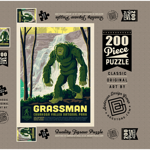 Darstellung des Puzzle Motivs Legends Of The National Parks: Cuyahoga Valley's Grassman Legends Of The National Parks: Cuyahoga Valley's Grassman 200 Puzzle Schachtel 3D Modell