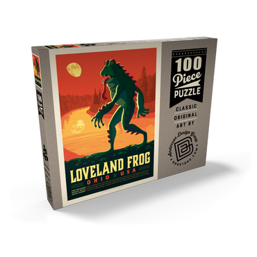 Darstellung des Puzzle Motivs Mythical Creatures: Loveland Frog 100 Puzzle Schachtel Ansicht2