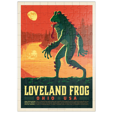 Darstellung des Puzzle Motivs puzzleplate Mythical Creatures: Loveland Frog 100 Puzzle