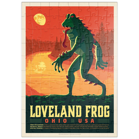 Darstellung des Puzzle Motivs Mythical Creatures: Loveland Frog puzzleplate Mythical Creatures: Loveland Frog 100 Puzzle