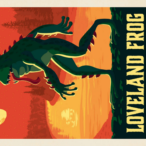 Darstellung des Puzzle Motivs Mythical Creatures: Loveland Frog Mythical Creatures: Loveland Frog 100 Puzzle 3D Modell