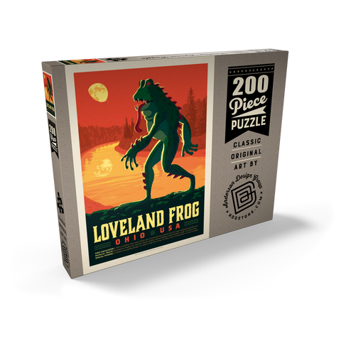 Darstellung des Puzzle Motivs Mythical Creatures: Loveland Frog Mythical Creatures: Loveland Frog 200 Puzzle Schachtel Ansicht2