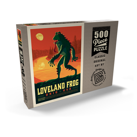 Darstellung des Puzzle Motivs Mythical Creatures: Loveland Frog Mythical Creatures: Loveland Frog 500 Puzzle Schachtel Ansicht2
