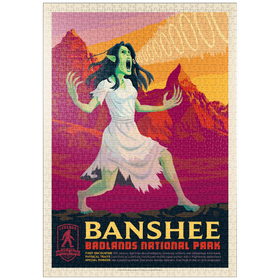 Darstellung des Puzzle Motivs Legends Of The National Parks: Badland's Banshee - Puzzleteile: 1000