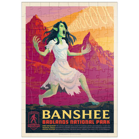 Darstellung des Puzzle Motivs Legends Of The National Parks: Badland's Banshee - Puzzleteile: 100