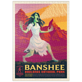 Darstellung des Puzzle Motivs Legends Of The National Parks: Badland's Banshee - Puzzleteile: 500