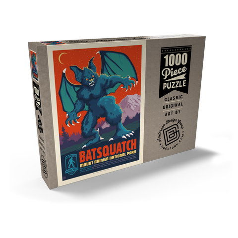 Darstellung des Puzzle Motivs Legends Of The National Parks: Mt Rainier's Batsquatch Legends Of The National Parks: Mt Rainier's Batsquatch 1000 Puzzle Schachtel Ansicht2
