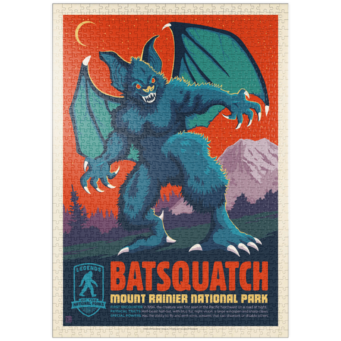 Darstellung des Puzzle Motivs Legends Of The National Parks: Mt Rainier's Batsquatch puzzleplate Legends Of The National Parks: Mt Rainier's Batsquatch 1000 Puzzle