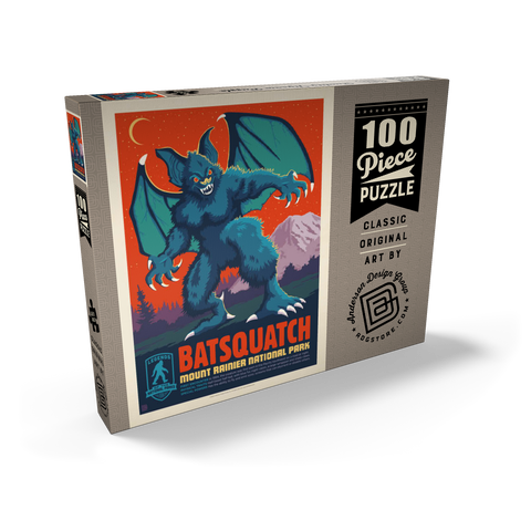 Darstellung des Puzzle Motivs Legends Of The National Parks: Mt Rainier's Batsquatch Legends Of The National Parks: Mt Rainier's Batsquatch 100 Puzzle Schachtel Ansicht2