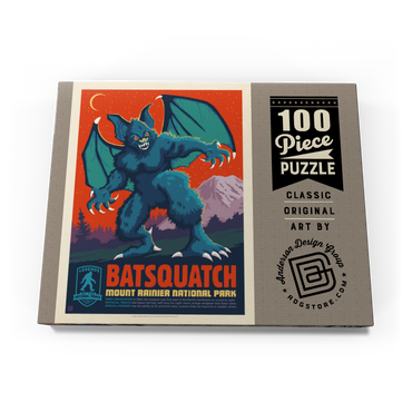 Darstellung des Puzzle Motivs Legends Of The National Parks: Mt Rainier's Batsquatch 100 Puzzle Schachtel Ansicht3
