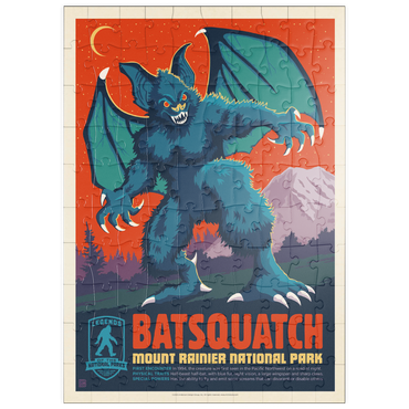 Darstellung des Puzzle Motivs puzzleplate Legends Of The National Parks: Mt Rainier's Batsquatch 100 Puzzle