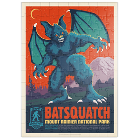 Darstellung des Puzzle Motivs Legends Of The National Parks: Mt Rainier's Batsquatch - Puzzleteile: 100
