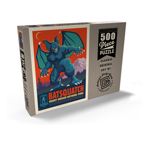 Darstellung des Puzzle Motivs Legends Of The National Parks: Mt Rainier's Batsquatch Legends Of The National Parks: Mt Rainier's Batsquatch 500 Puzzle Schachtel Ansicht2