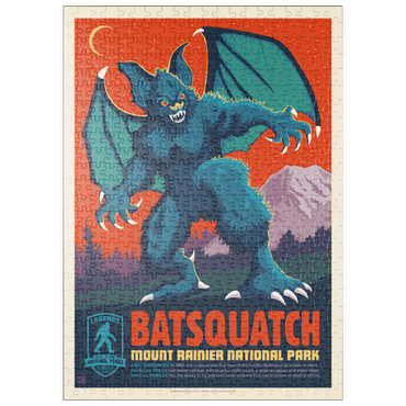 Darstellung des Puzzle Motivs puzzleplate Legends Of The National Parks: Mt Rainier's Batsquatch 500 Puzzle