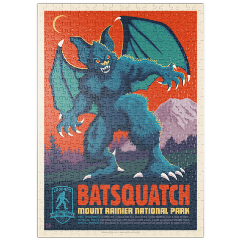 Darstellung des Puzzle Motivs Legends Of The National Parks: Mt Rainier's Batsquatch puzzleplate Legends Of The National Parks: Mt Rainier's Batsquatch 500 Puzzle