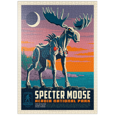 Darstellung des Puzzle Motivs puzzleplate Legends Of The National Parks: Acadia's Specter Moose 1000 Puzzle