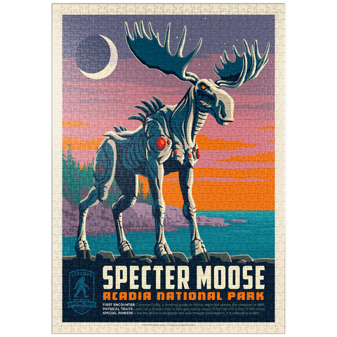 Darstellung des Puzzle Motivs Legends Of The National Parks: Acadia's Specter Moose puzzleplate Legends Of The National Parks: Acadia's Specter Moose 1000 Puzzle