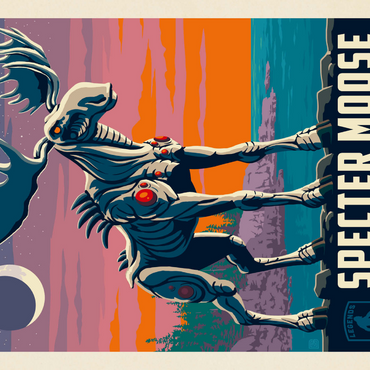 Darstellung des Puzzle Motivs Legends Of The National Parks: Acadia's Specter Moose 1000 Puzzle 3D Modell