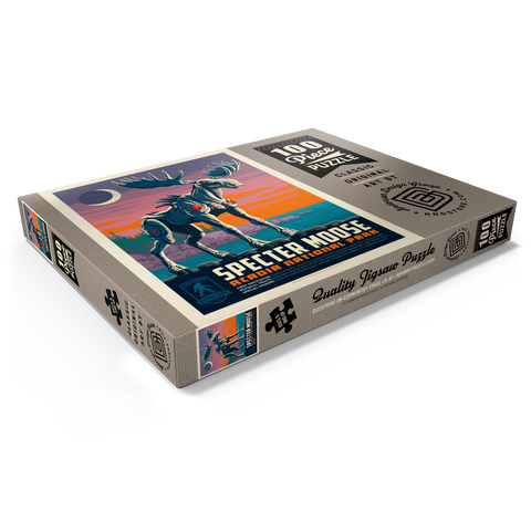Darstellung des Puzzle Motivs Legends Of The National Parks: Acadia's Specter Moose Legends Of The National Parks: Acadia's Specter Moose 100 Puzzle Schachtel Ansicht1