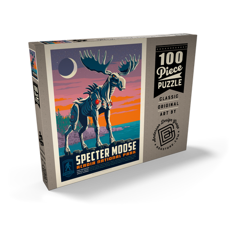 Darstellung des Puzzle Motivs Legends Of The National Parks: Acadia's Specter Moose Legends Of The National Parks: Acadia's Specter Moose 100 Puzzle Schachtel Ansicht2