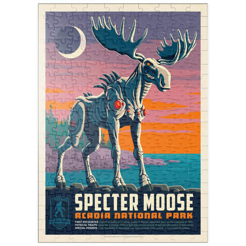 Darstellung des Puzzle Motivs Legends Of The National Parks: Acadia's Specter Moose puzzleplate Legends Of The National Parks: Acadia's Specter Moose 200 Puzzle