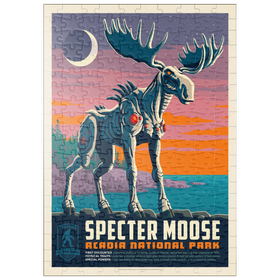 Darstellung des Puzzle Motivs Legends Of The National Parks: Acadia's Specter Moose - Puzzleteile: 200