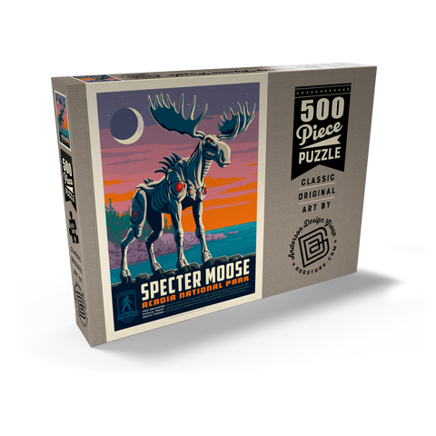 Darstellung des Puzzle Motivs Legends Of The National Parks: Acadia's Specter Moose Legends Of The National Parks: Acadia's Specter Moose 500 Puzzle Schachtel Ansicht2