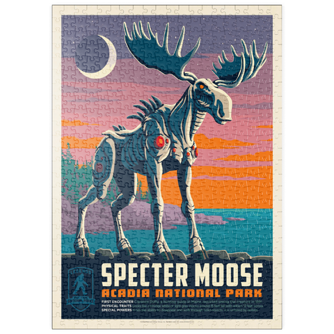 Darstellung des Puzzle Motivs Legends Of The National Parks: Acadia's Specter Moose puzzleplate Legends Of The National Parks: Acadia's Specter Moose 500 Puzzle