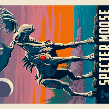 Darstellung des Puzzle Motivs Legends Of The National Parks: Acadia's Specter Moose 500 Puzzle 3D Modell