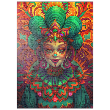 Darstellung des Puzzle Motivs puzzleplate Vibrant Fantasy Woman in Ornate Cultural Attire 200 Puzzle