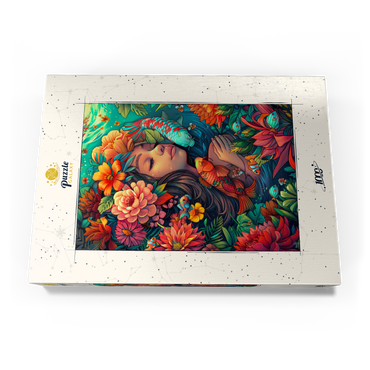 Darstellung des Puzzle Motivs Underwater Dream with Koi and Blooms 1000 Puzzle Schachtel Ansicht3
