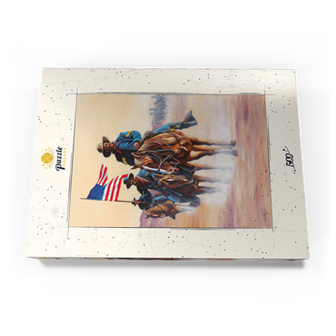 Darstellung des Puzzle Motivs African American Buffalo Soldiers in Desert March 500 Puzzle Schachtel Ansicht3
