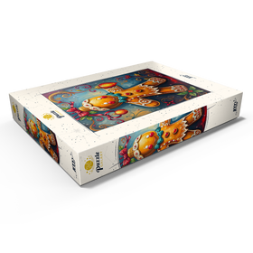 Alternative Darstellung des Puzzle-Motivs Festliche Lebkuchen-Verzierung mit Weihnachtsdekor – Puzzleteile: 1000