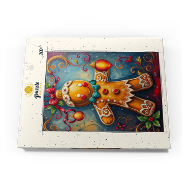 Darstellung des Puzzle Motivs Festive Gingerbread Ornament with Holiday Decor 200 Puzzle Schachtel Ansicht3
