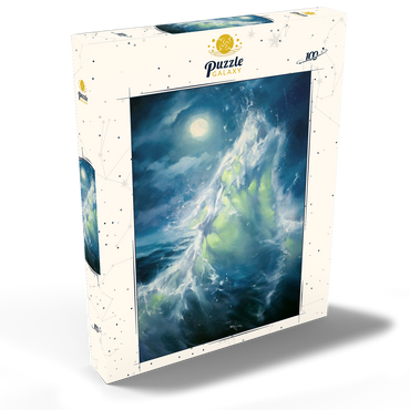 Darstellung des Puzzle Motivs Moonlit Ocean Wave in Abstract Motion 100 Puzzle Schachtel Ansicht2