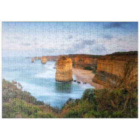 Darstellung des Puzzle-Motivs Zwölf Apostel Kalksteinfelsen bei Sonnenuntergang – Puzzleteile: 200