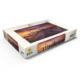 Alternative Darstellung des Puzzle-Motivs Ruinen des Hafens von Port Willunga bei Sonnenuntergang – Puzzleteile: 1000