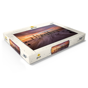 Alternative Darstellung des Puzzle-Motivs Ruinen des Hafens von Port Willunga bei Sonnenuntergang – Puzzleteile: 200