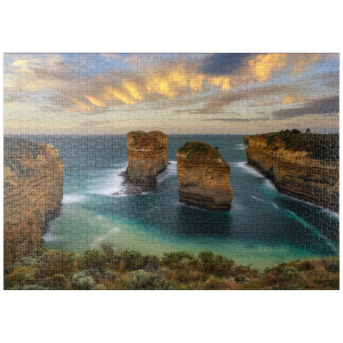Darstellung des Puzzle Motivs Loch Ard Schlucht, Great Ocean Road, Australien puzzleplate Loch Ard Gorge, Great Ocean Road, Australia 1000 Puzzle