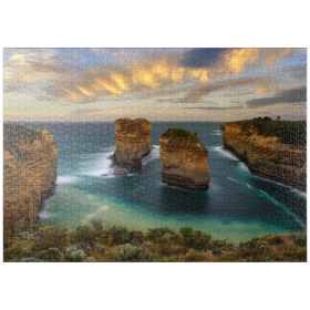 Darstellung des Puzzle Motivs Loch Ard Schlucht, Great Ocean Road, Australien - Puzzleteile: 1000