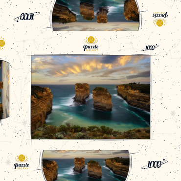 Darstellung des Puzzle Motivs Loch Ard Gorge, Great Ocean Road, Australia 1000 Puzzle Schachtel 3D Modell
