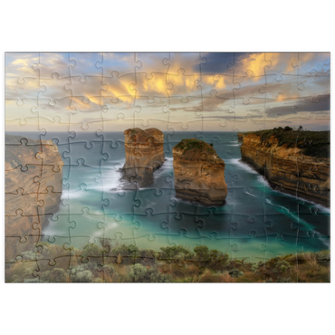 Darstellung des Puzzle Motivs puzzleplate Loch Ard Gorge, Great Ocean Road, Australia 100 Puzzle