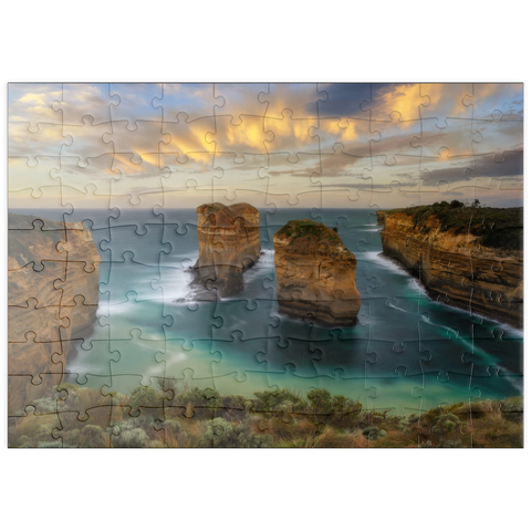 Darstellung des Puzzle Motivs Loch Ard Schlucht, Great Ocean Road, Australien puzzleplate Loch Ard Gorge, Great Ocean Road, Australia 100 Puzzle