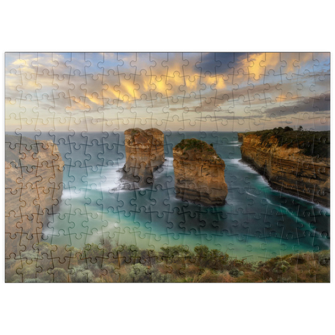 Darstellung des Puzzle Motivs Loch Ard Schlucht, Great Ocean Road, Australien puzzleplate Loch Ard Gorge, Great Ocean Road, Australia 200 Puzzle