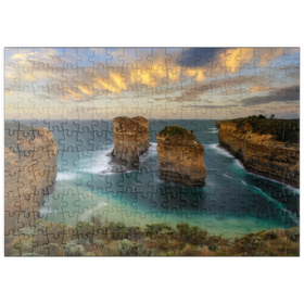 Darstellung des Puzzle Motivs Loch Ard Schlucht, Great Ocean Road, Australien - Puzzleteile: 200