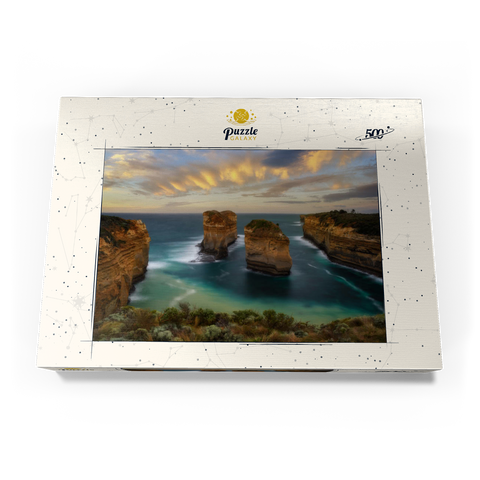 Darstellung des Puzzle Motivs Loch Ard Schlucht, Great Ocean Road, Australien Loch Ard Gorge, Great Ocean Road, Australia 500 Puzzle Schachtel Ansicht3
