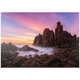 Darstellung des Puzzle Motivs Felsnadeln am Cape Woolamai, Phillip Island, Australien - Puzzleteile: 1000