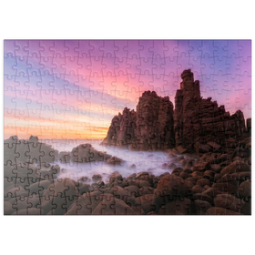 Darstellung des Puzzle Motivs Felsnadeln am Cape Woolamai, Phillip Island, Australien - Puzzleteile: 200