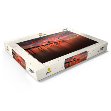 Darstellung des Puzzle Motivs Sunset at Brighton Jetty, South Australia 200 Puzzle Schachtel Ansicht1
