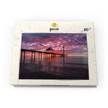 Darstellung des Puzzle Motivs Brighton Jetty Sunset Reflection, South Australia 100 Puzzle Schachtel Ansicht3